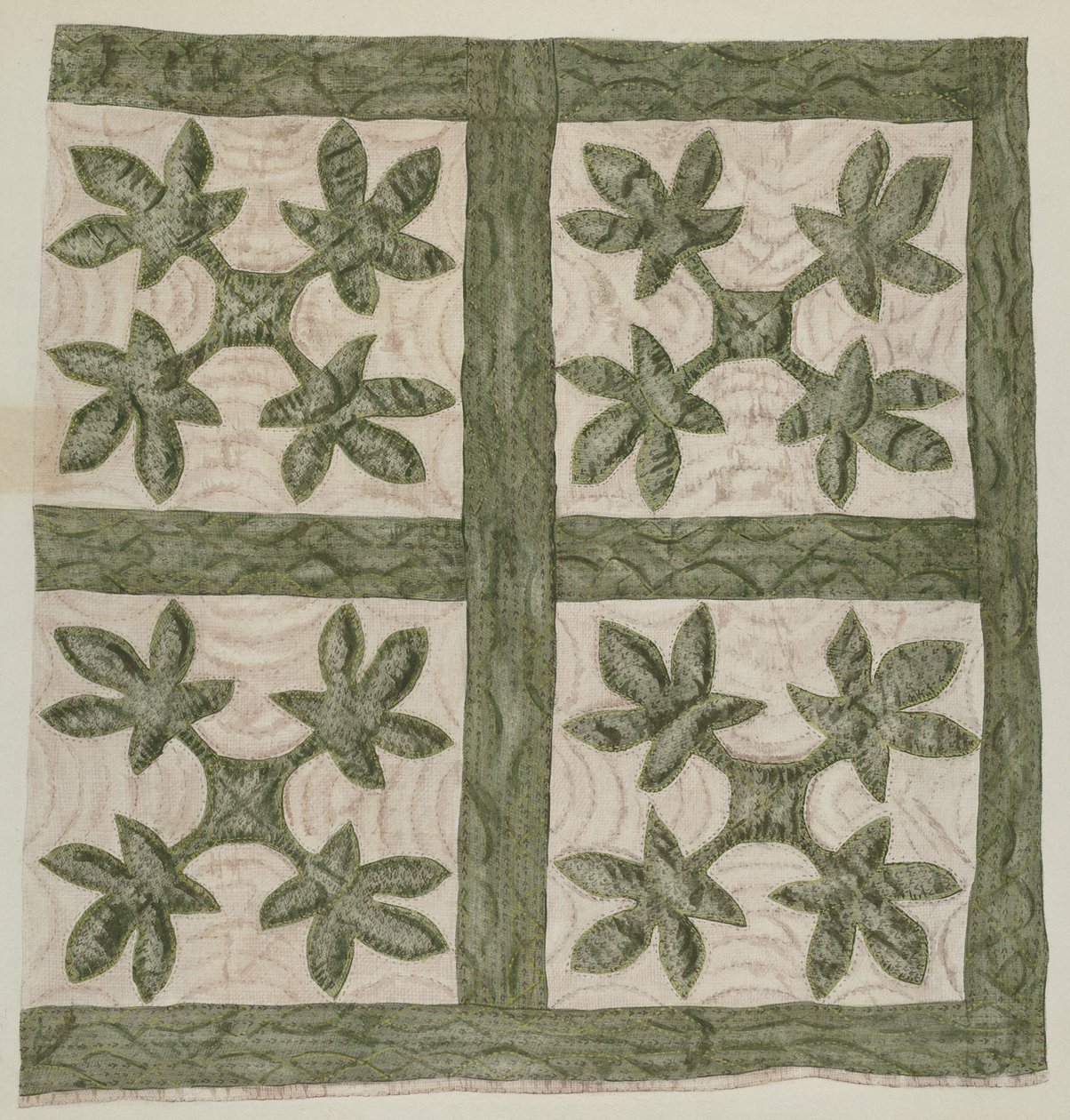 Quilt lampett av Mildred E. Bent