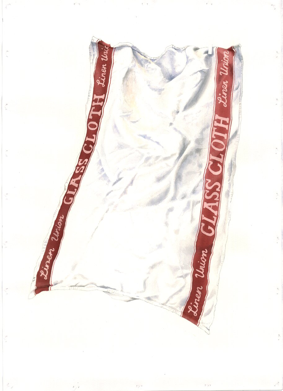 Glasduk, 2004 (wc på papper) av Miles Contemporary Artist Thistlethwaite