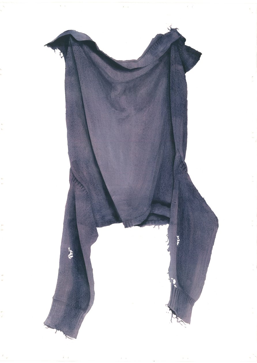 Mal-äten Guernsey Face-on, 2003 (wc på papper) av Miles Contemporary Artist Thistlethwaite