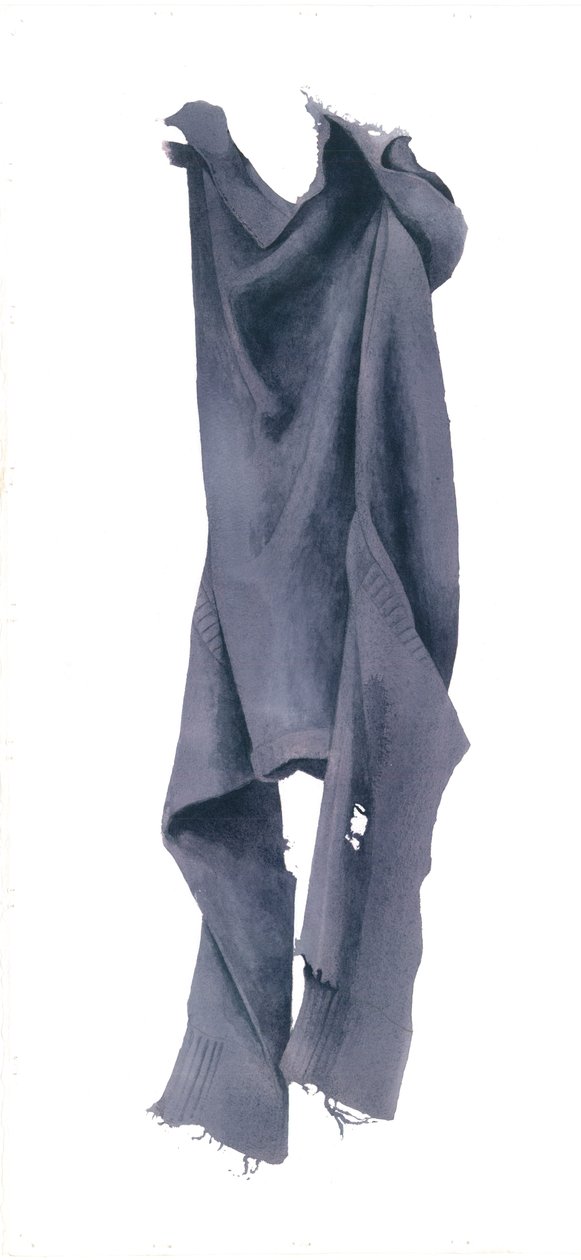 Mal-äten Guernsey höger sida, 2003 (wc på papper) av Miles Contemporary Artist Thistlethwaite
