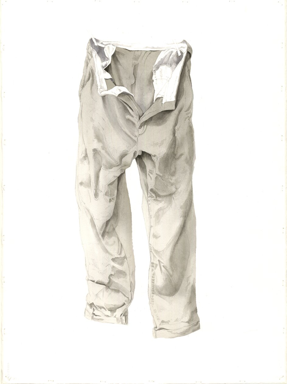 Shabby Trousers, 2003 (wc på papper) av Miles Contemporary Artist Thistlethwaite