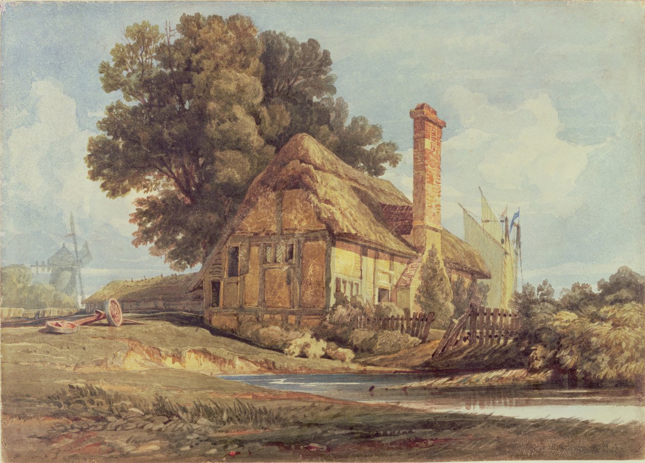Riverside Cottage av Miles Edmund Cotman