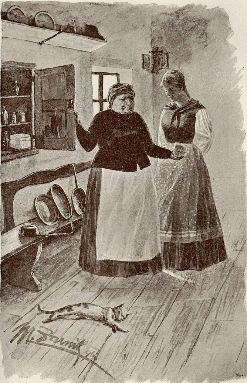  Ilustracija Finzgarjeve pesnitve Triglavn av Miljutin Zarnik