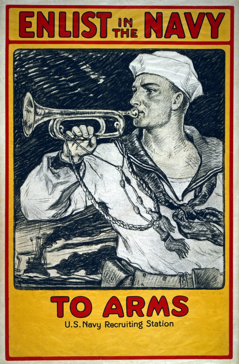 Ta värvning i marinen: To Arms av Milton Herbert Bancroft