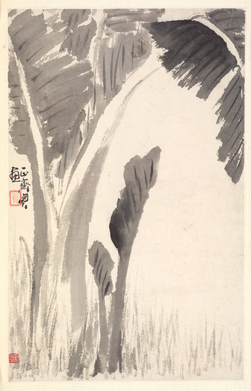 Bananväxter, 1788. av Min Zhen