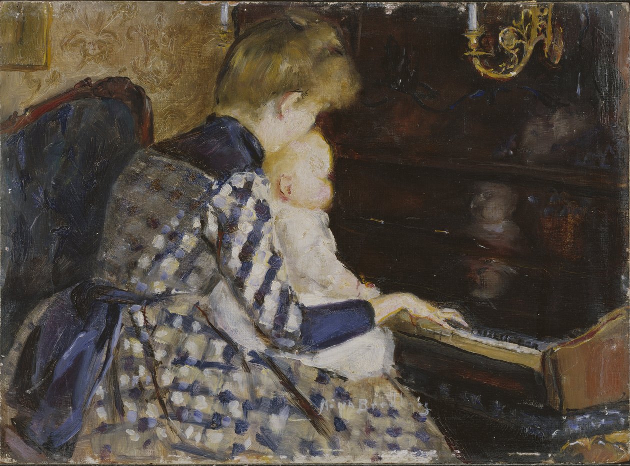 Vid pianot av Mina Carlson Bredberg