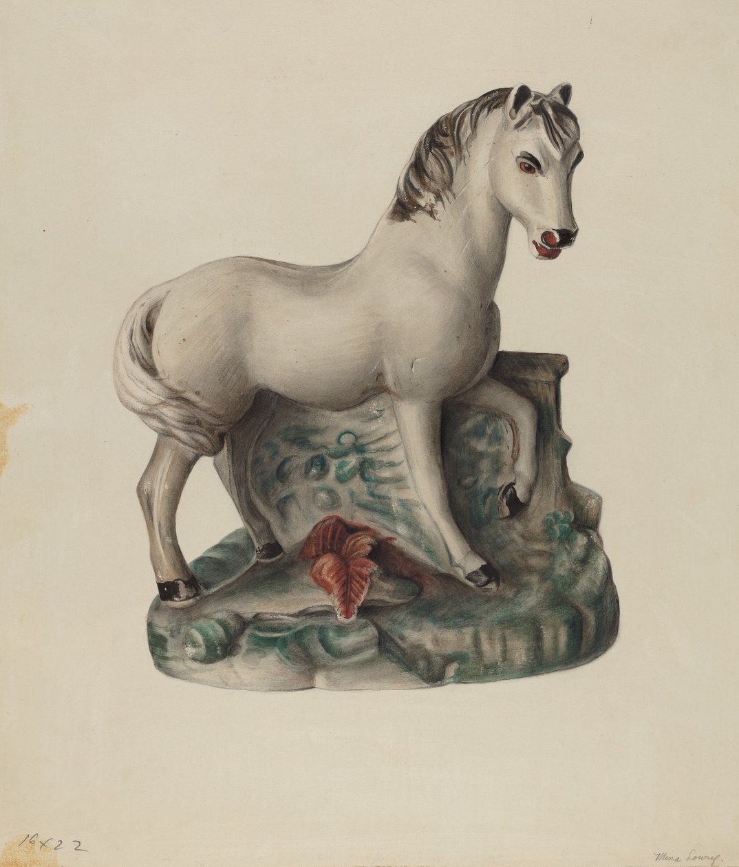 Chalkware Häst av Mina Lowry