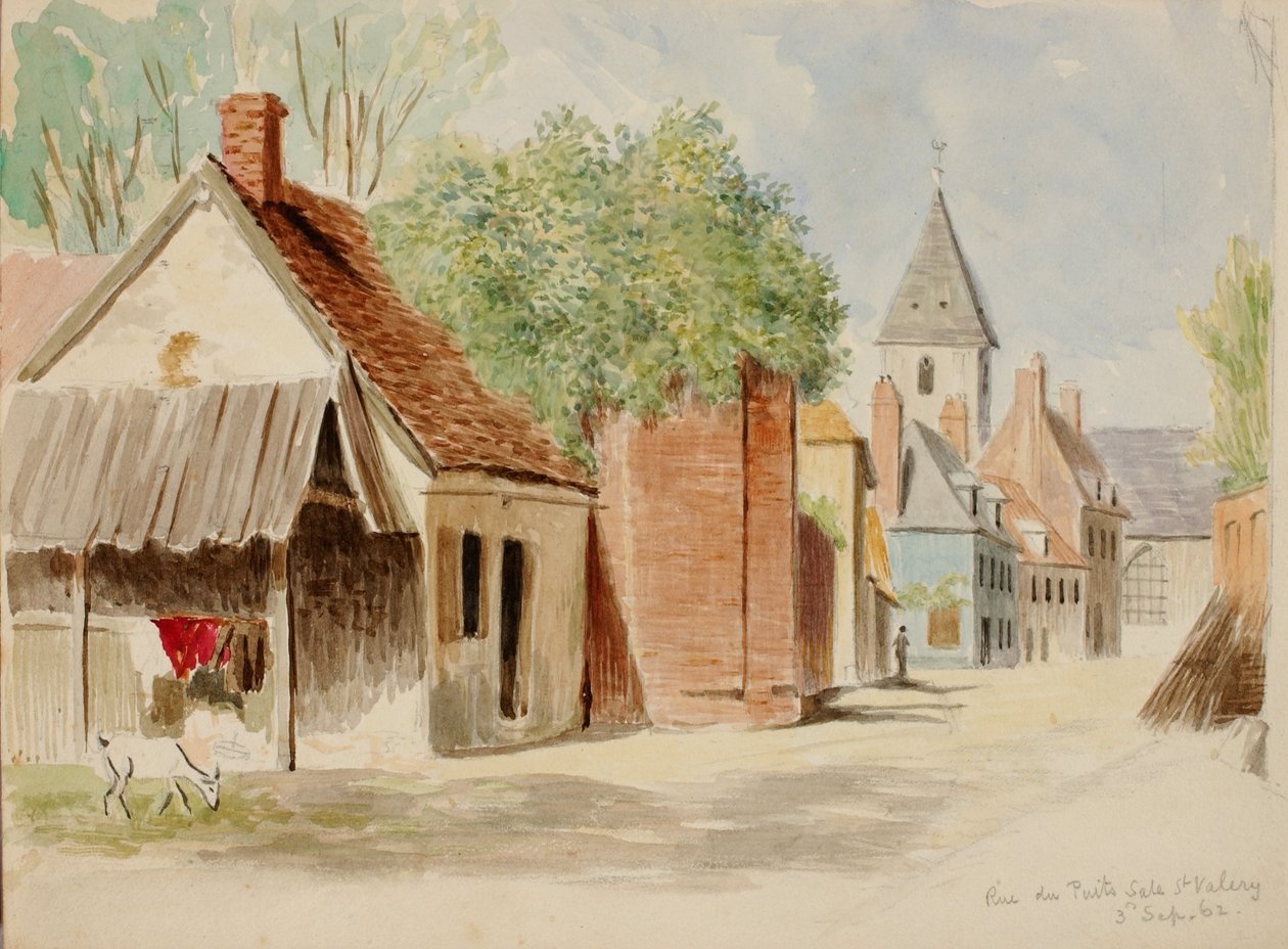 Rue du Puits Sale, St Valery av Miner Kilbourne Kellogg