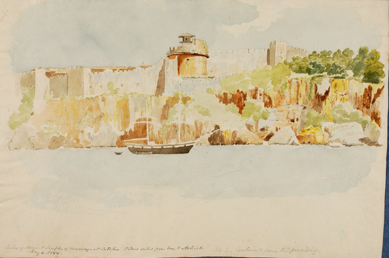 Merkurius tempel, 1844. av Miner Kilbourne Kellogg