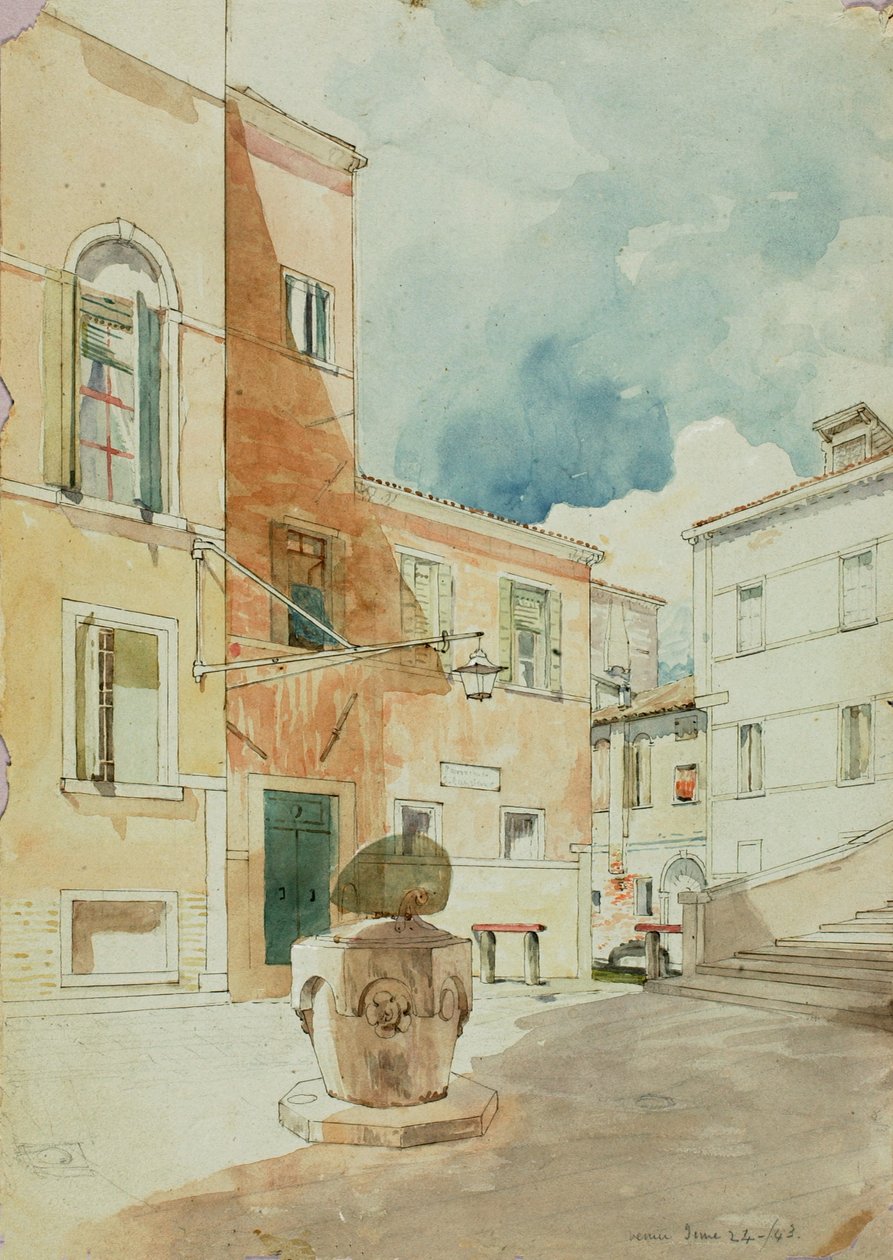 Venedig, 1843. av Miner Kilbourne Kellogg
