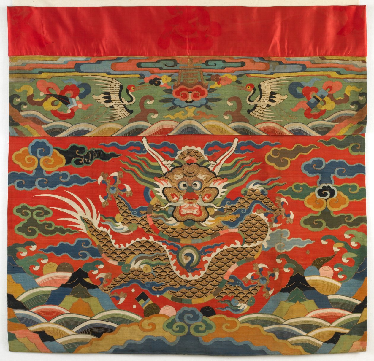 Altarfrontal, tidigt 1600-tal (siden i gobelängväv) av Ming Dynasty Chinese School