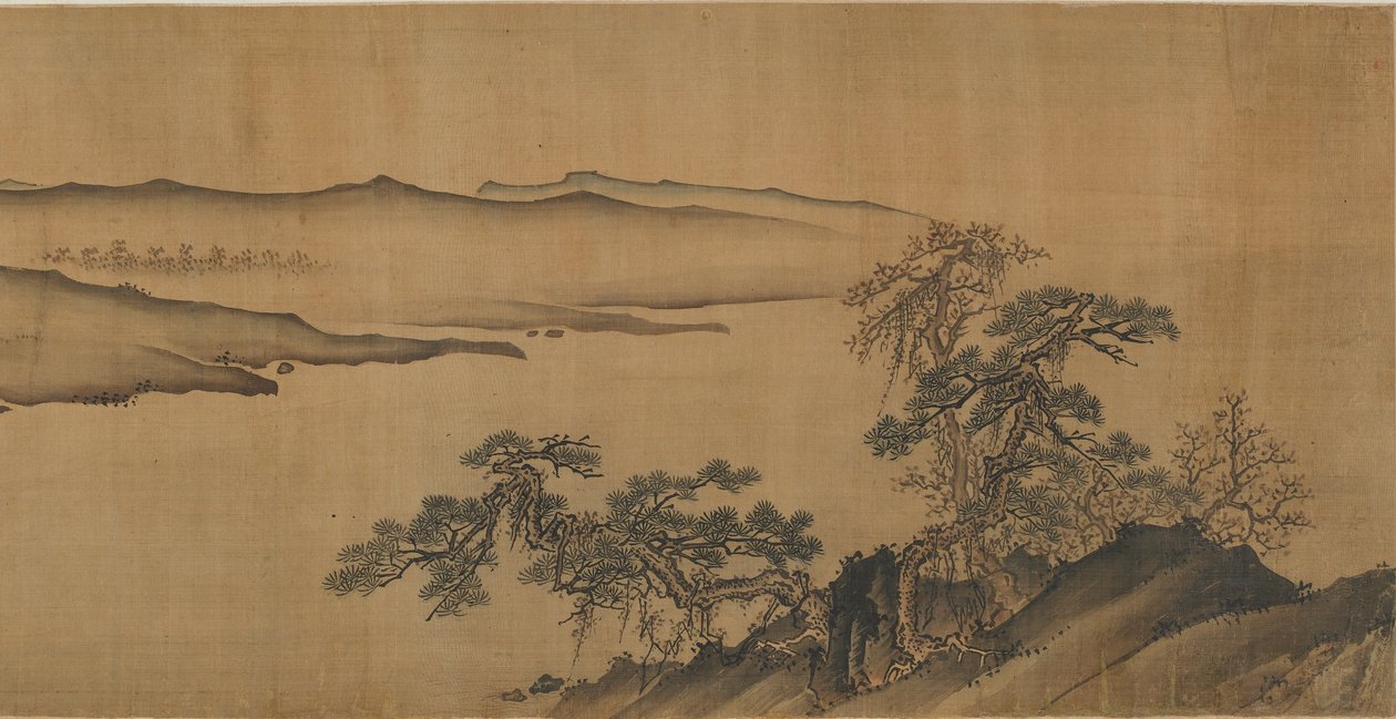 Kullar längs en flod, 1500-1600-talet av Ming Dynasty Chinese School