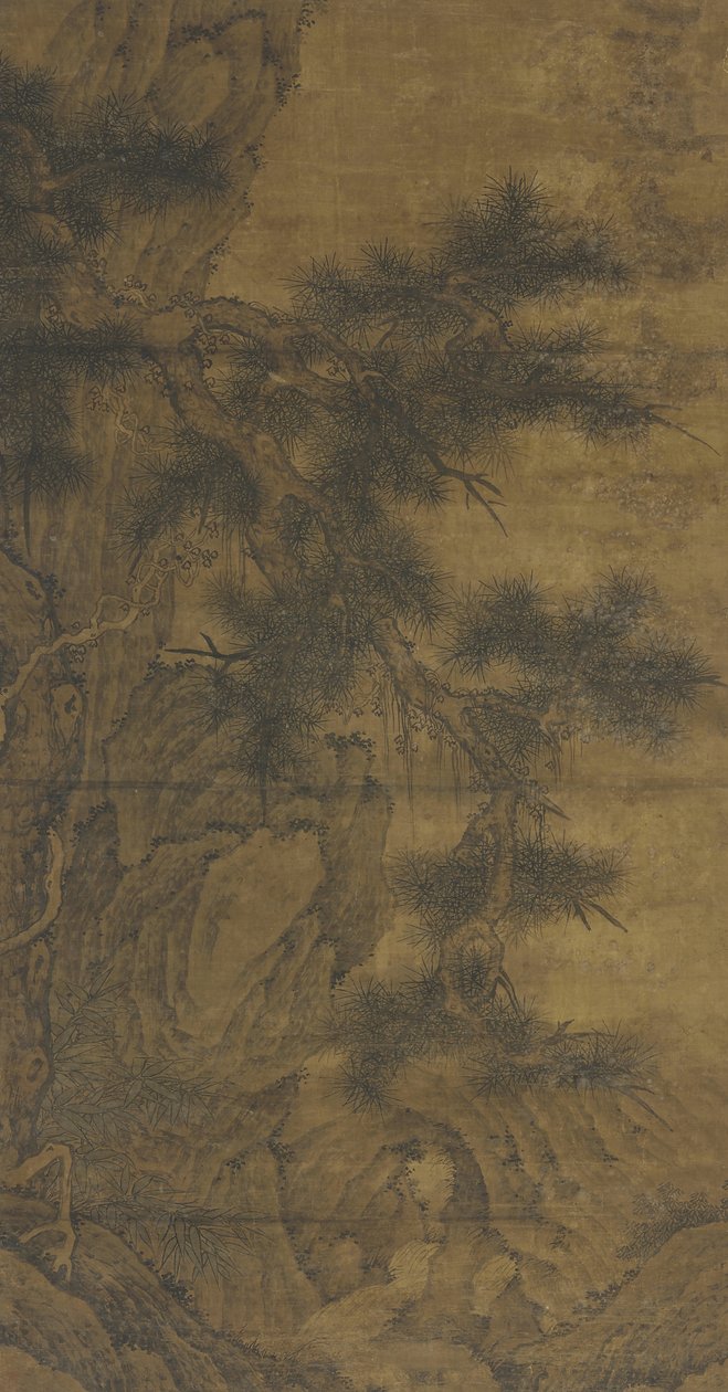 Pine och Brook av Ming Dynasty Chinese School