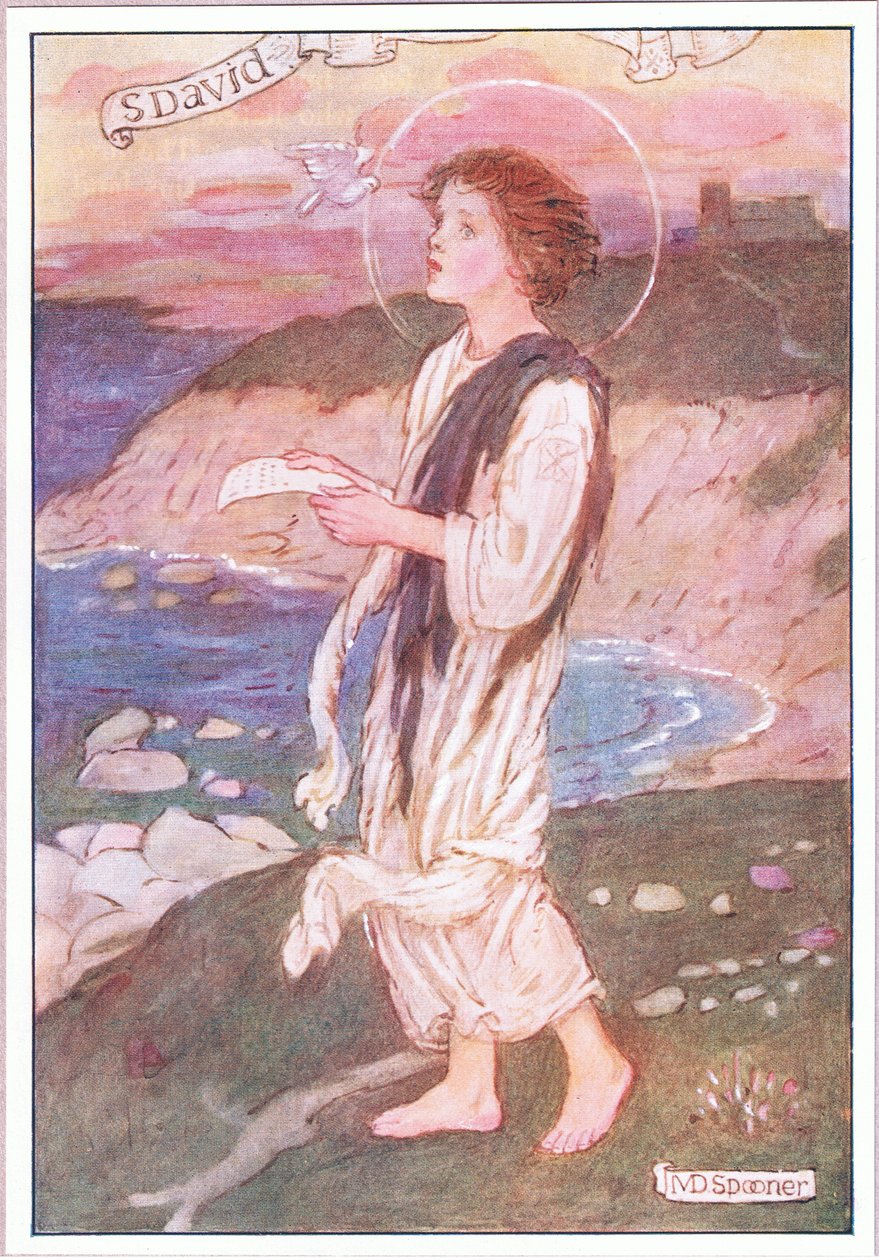 Rena läppar från vilka inget fult ord någonsin föll (färg litho) av Minnie Didbin Spooner
