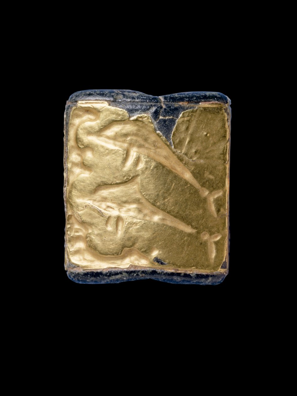 Delfinsälsten, Kreta, mellanminoisk, ca 1800-1700 f.Kr. (guld) av Minoan