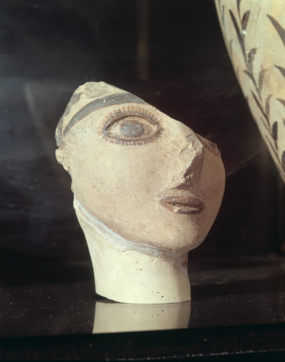 Huvud av en flicka, från Knossos-palatset, minoiska, 1700-1400 f.Kr. (gips) av Minoan