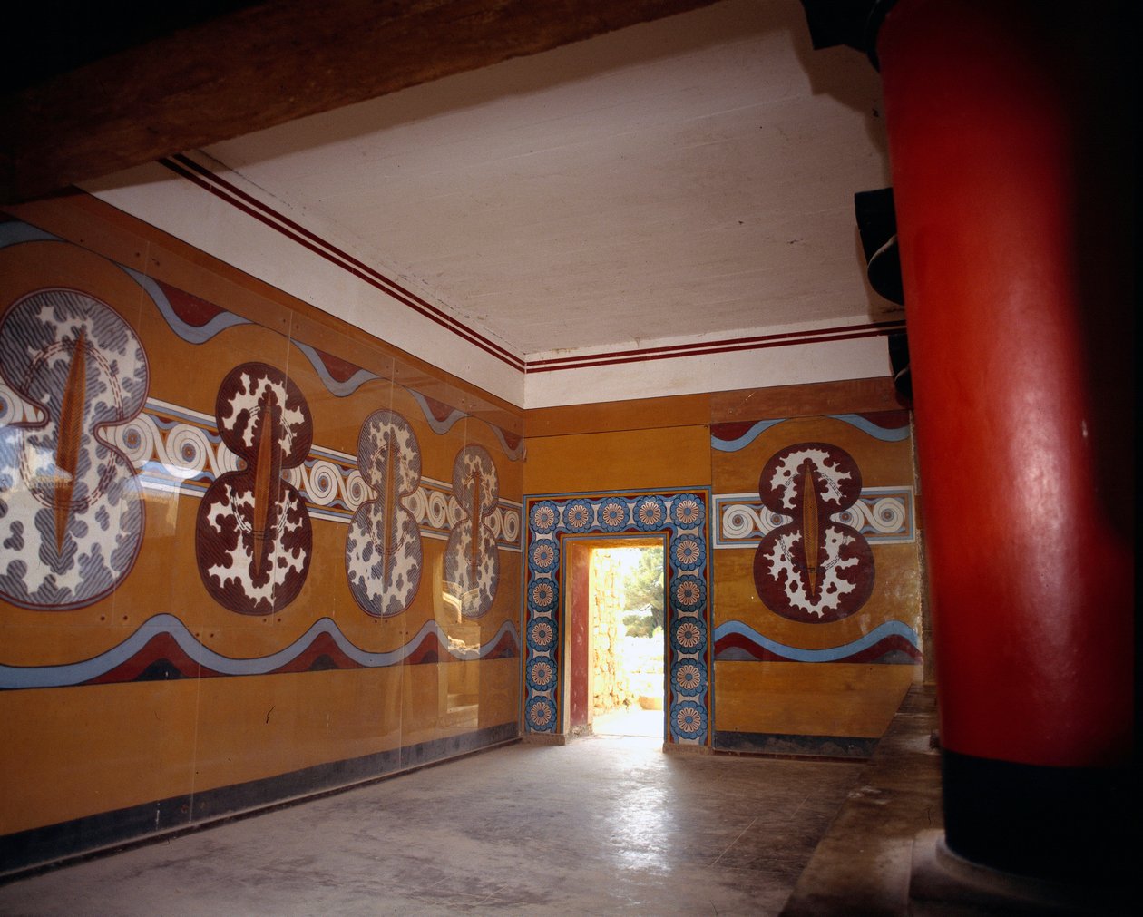 Grekisk konst: Hall of the Palace of Knossos, Grekland. av Minoan
