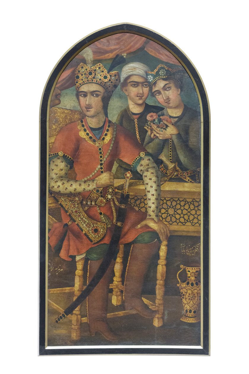 Hormizd IV av Sasan (olja på duk) av Mirza Baba