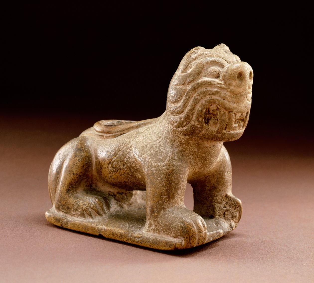 Feline bildrör, 1200-1500 av Mississippian culture