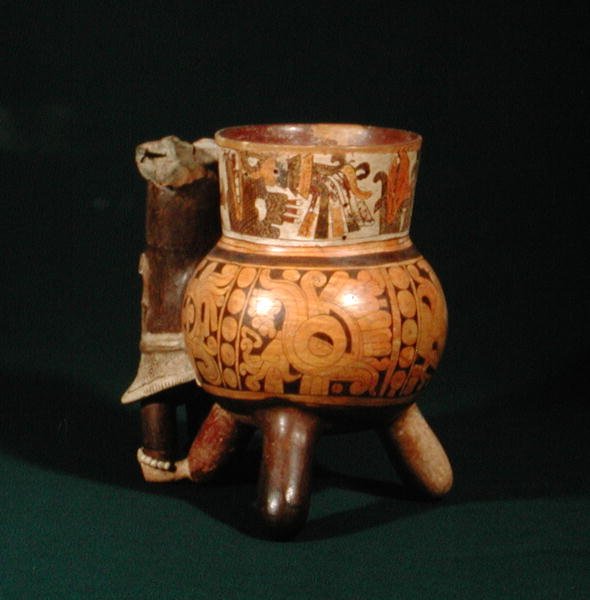 Tripod Pot (keramik) av Mixtec Puebla Mixtec Puebla