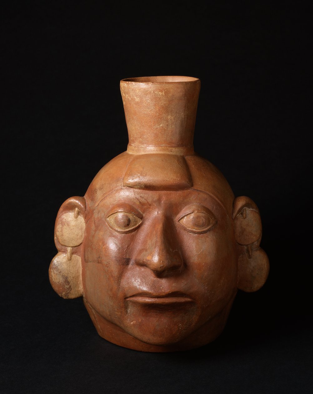 Porträttkärl, tidig mellanperiod, ca 200-700 (keramik) av Moche Moche