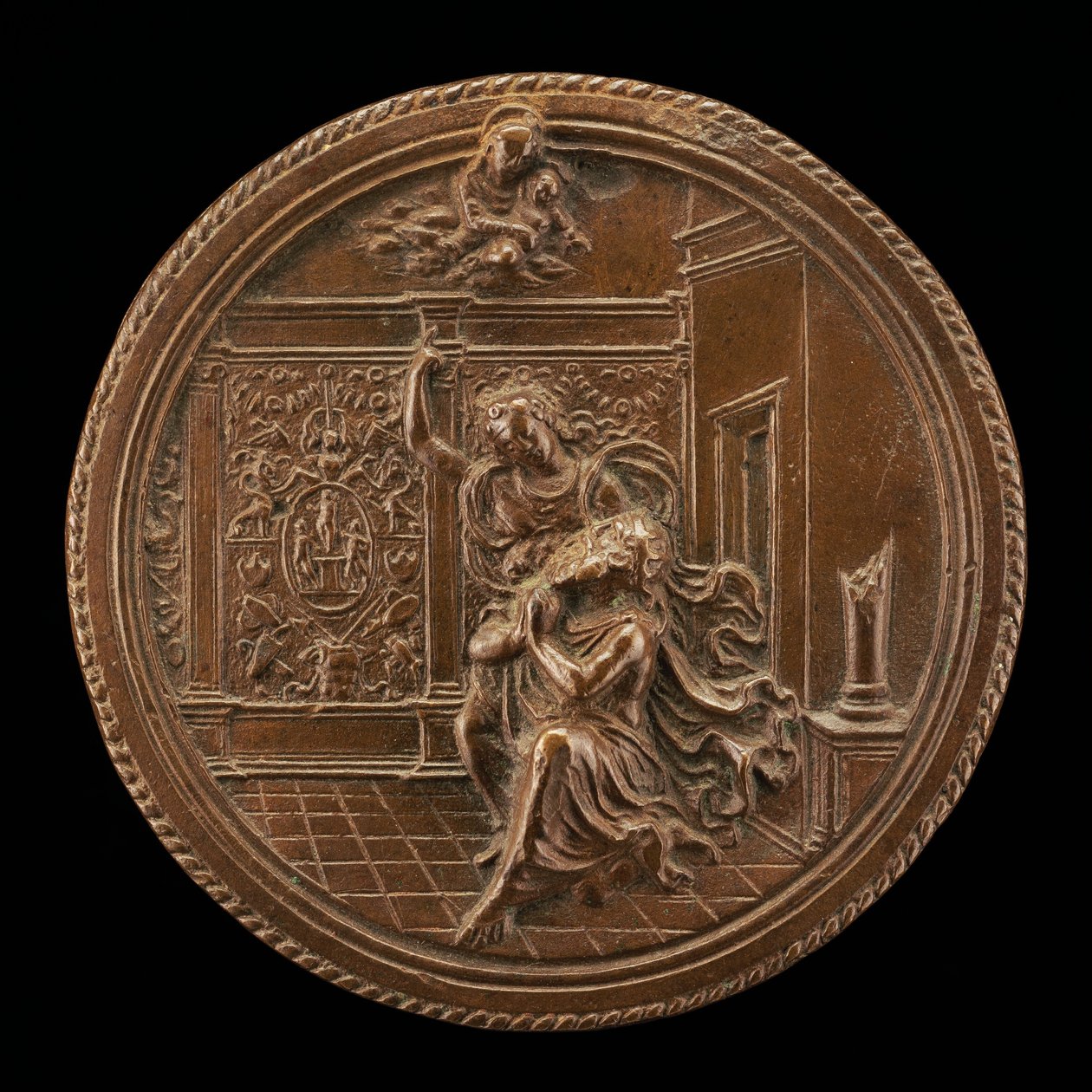 Augustus och den tiburtinska sibylla, sent 1400-tal - tidigt 1500-tal. av Moderno