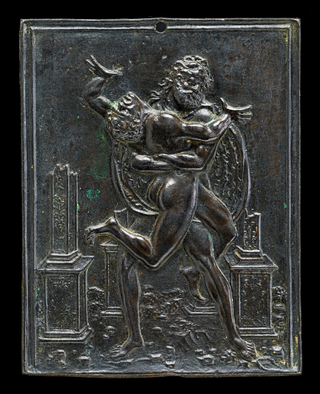 Hercules och Antaeus, sent 1400-tal - tidigt 1500-tal. av Moderno