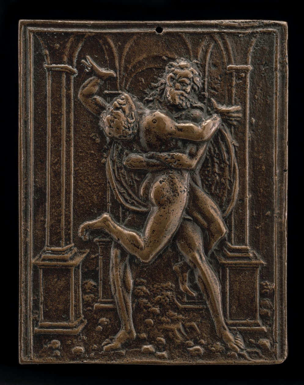 Hercules och Antaeus, sent 1400-tal - tidigt 1500-tal. av Moderno