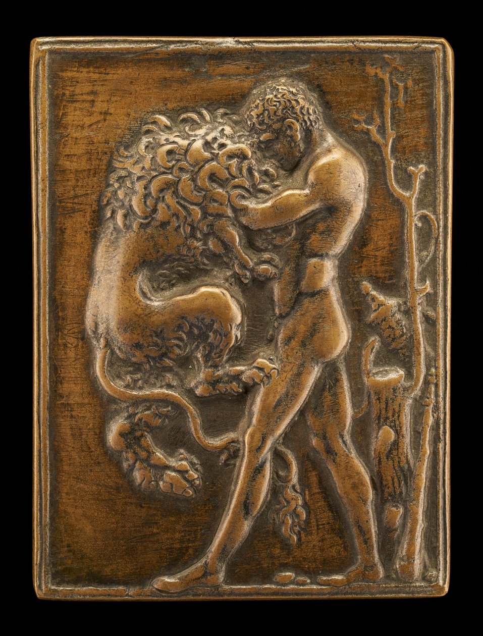 Stående Herkules med det Nemeiska lejonet, ca. 14881489. av Moderno