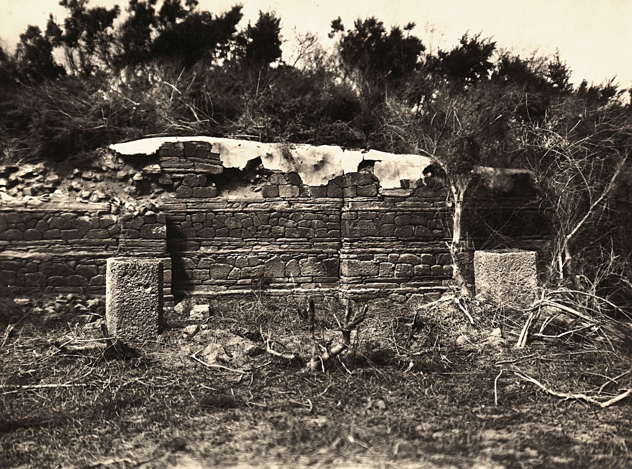 Att bygga ett imperium i den fascistiska tidsåldern: Axum-ruinerna i Adulis, 1936-05-09 (s/v foto) av Modestino Baldinetti