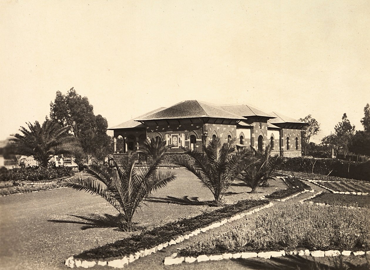 "Building an Empire" i den fascistiska tidsåldern: Regeringskansliet i Asmara, 1936-05-09 (s/v foto) av Modestino Baldinetti