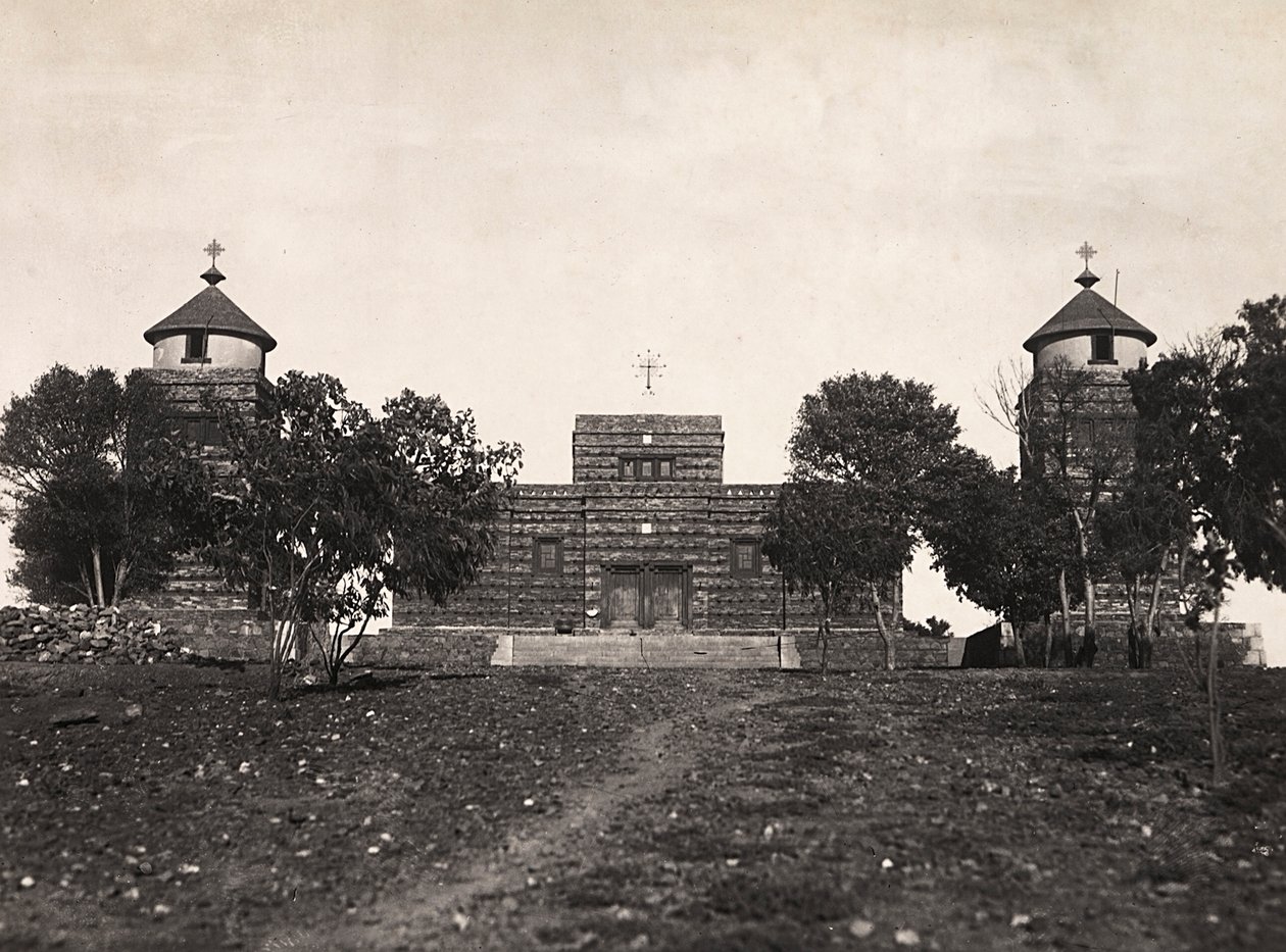 Att bygga ett imperium i den fascistiska tidsåldern: en abessinisk kyrka i Asmara, 1936-05-09 (s/v foto) av Modestino Baldinetti