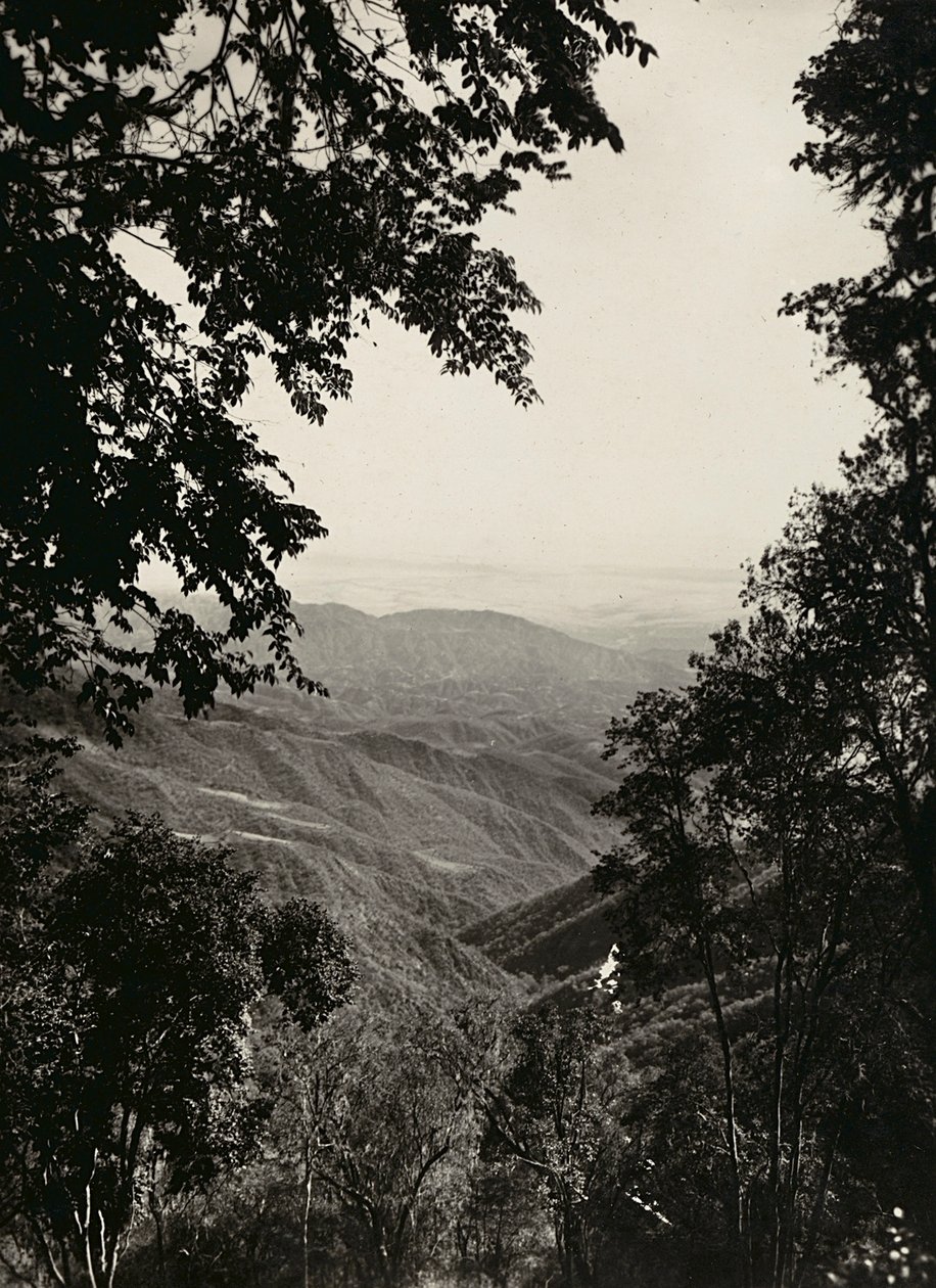 Att bygga ett imperium i den fascistiska tidsåldern: Ghirghir-dalen, 1936-05-09 (s/v foto) av Modestino Baldinetti