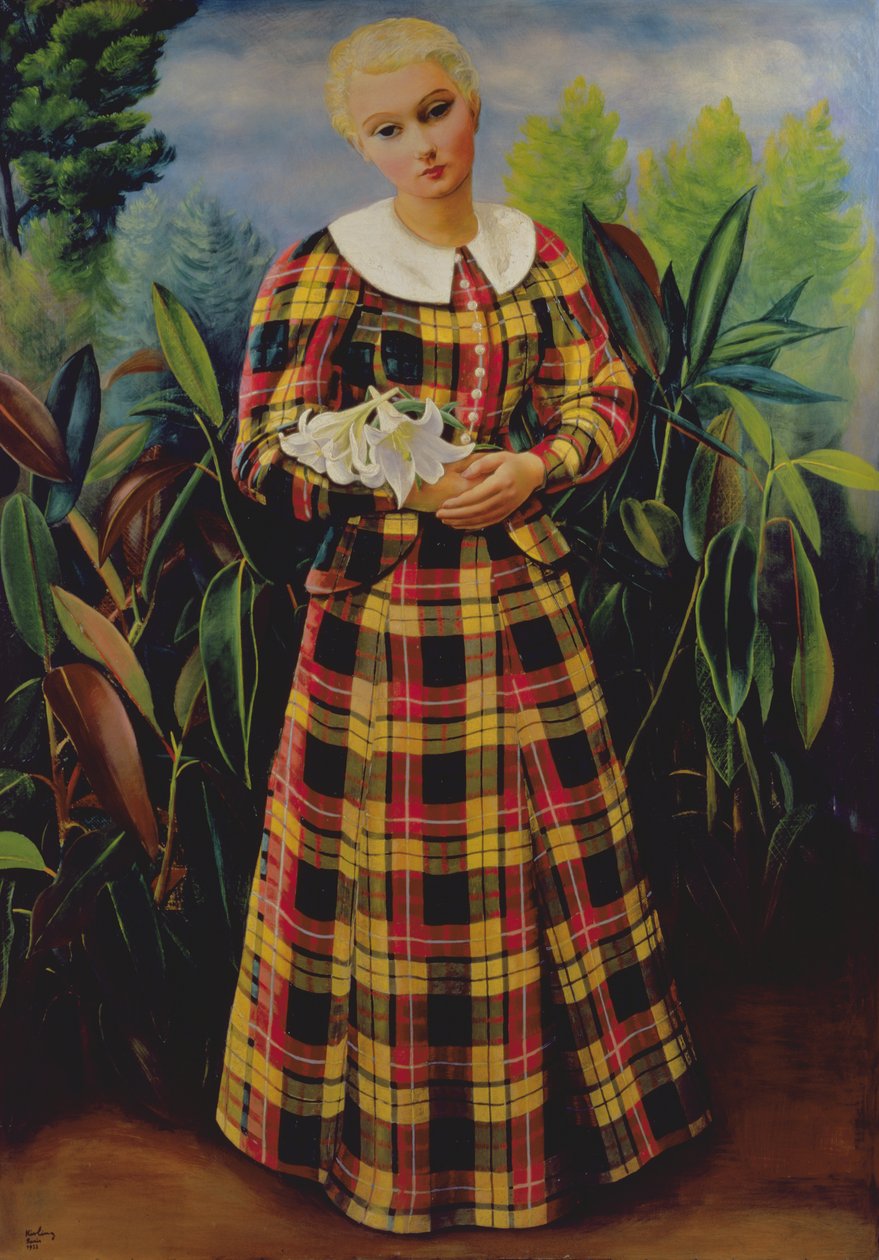 Colette de Jouvenel, med smeknamnet Bel-Gazou av Moise Kisling