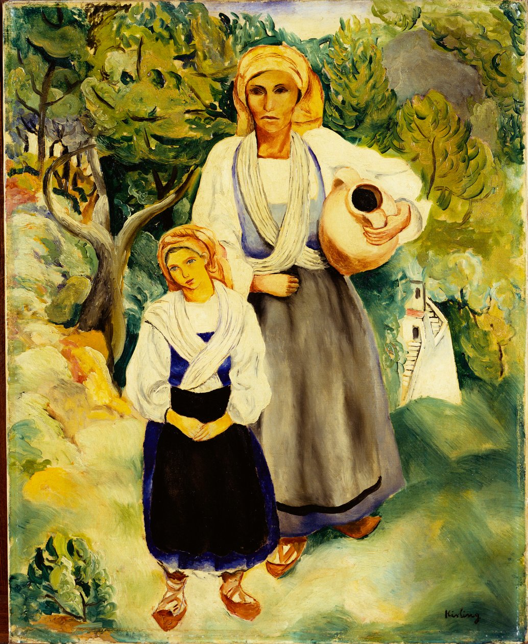 Italienska bönder av Moise Kisling