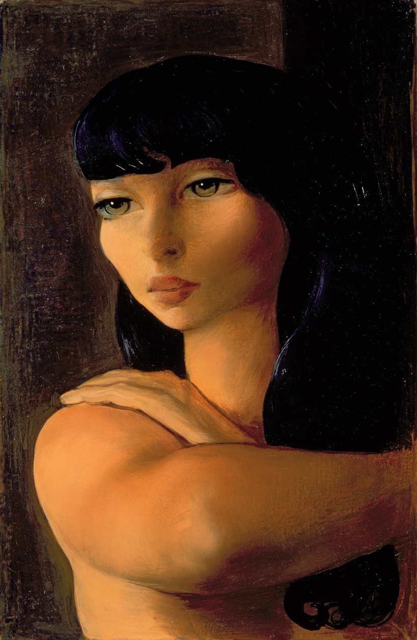 Little Brunette, ca 1930 (olja på duk) av Moise Kisling