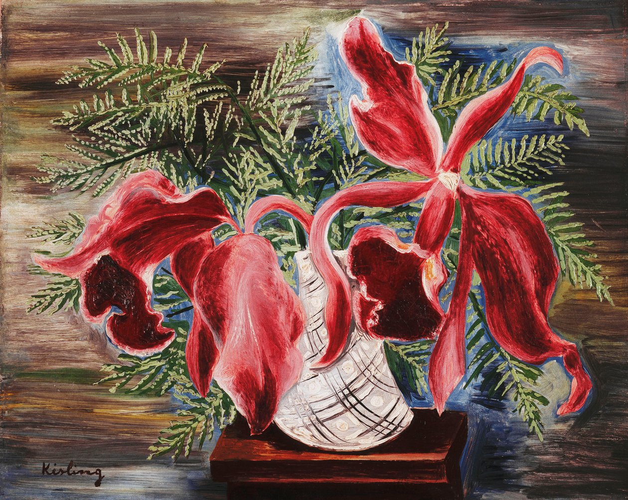 Orkidéer; Orchidees av Moise Kisling