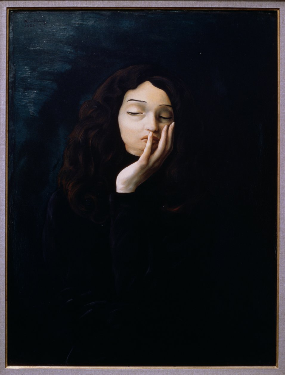 Porträtt av Claudia av Moise Kisling