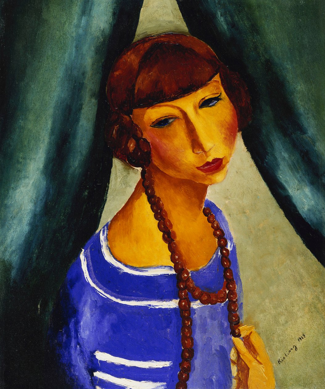 Porträtt av Margueritte Gros, konstnärens svägerska; Portrait de Margueritte Gros, la Belle-Soeur de l