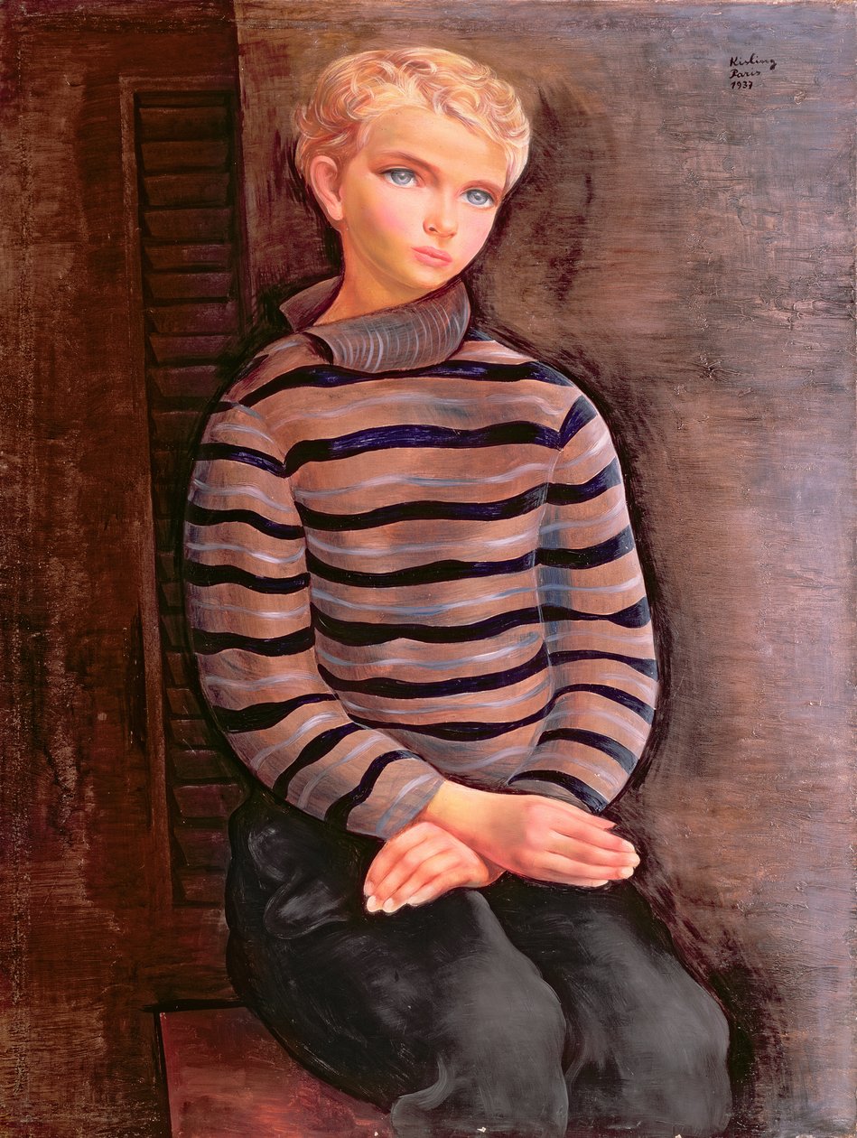 Ung blond pojke av Moise Kisling