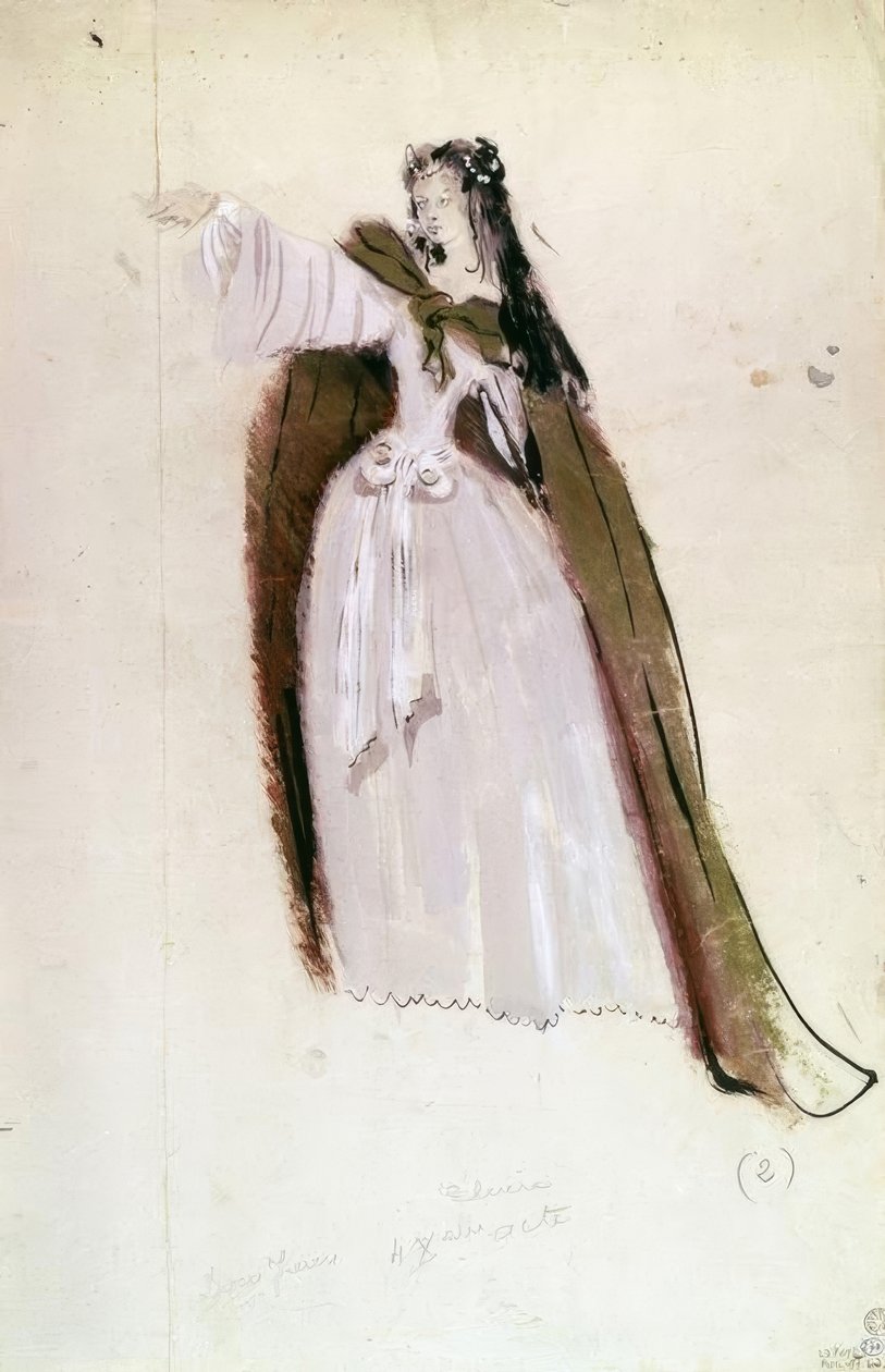 Statyett av Elvire av Molière