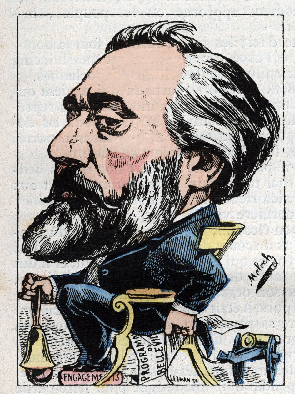 Porträtt av Leon Gambetta (1838-1882), fransk politiker av Moloch