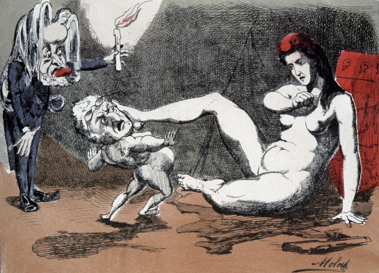 Thiers och Marianne av Moloch (1849 1909)