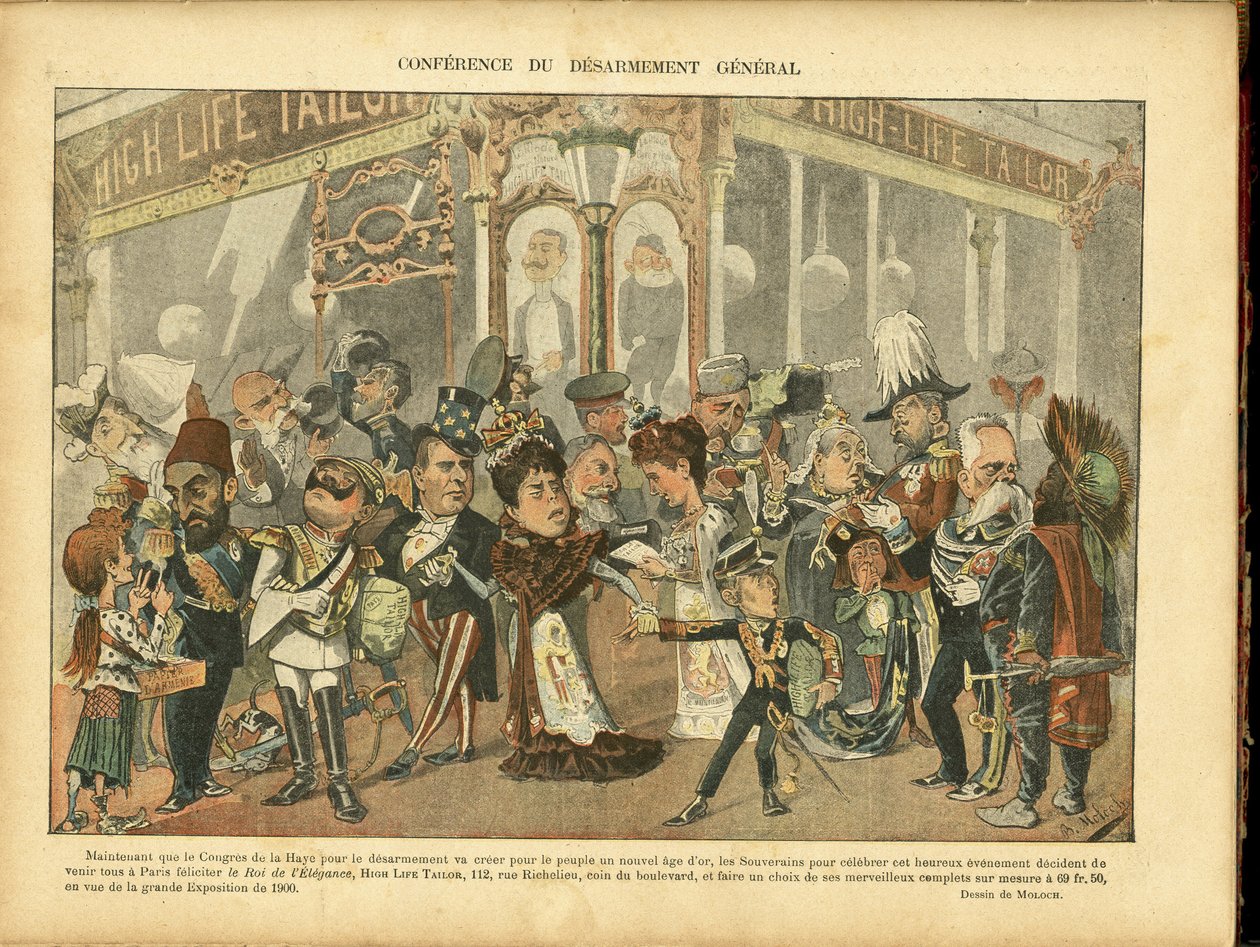 Illustration av Moloch (1849-1909) i Le Rire av Moloch