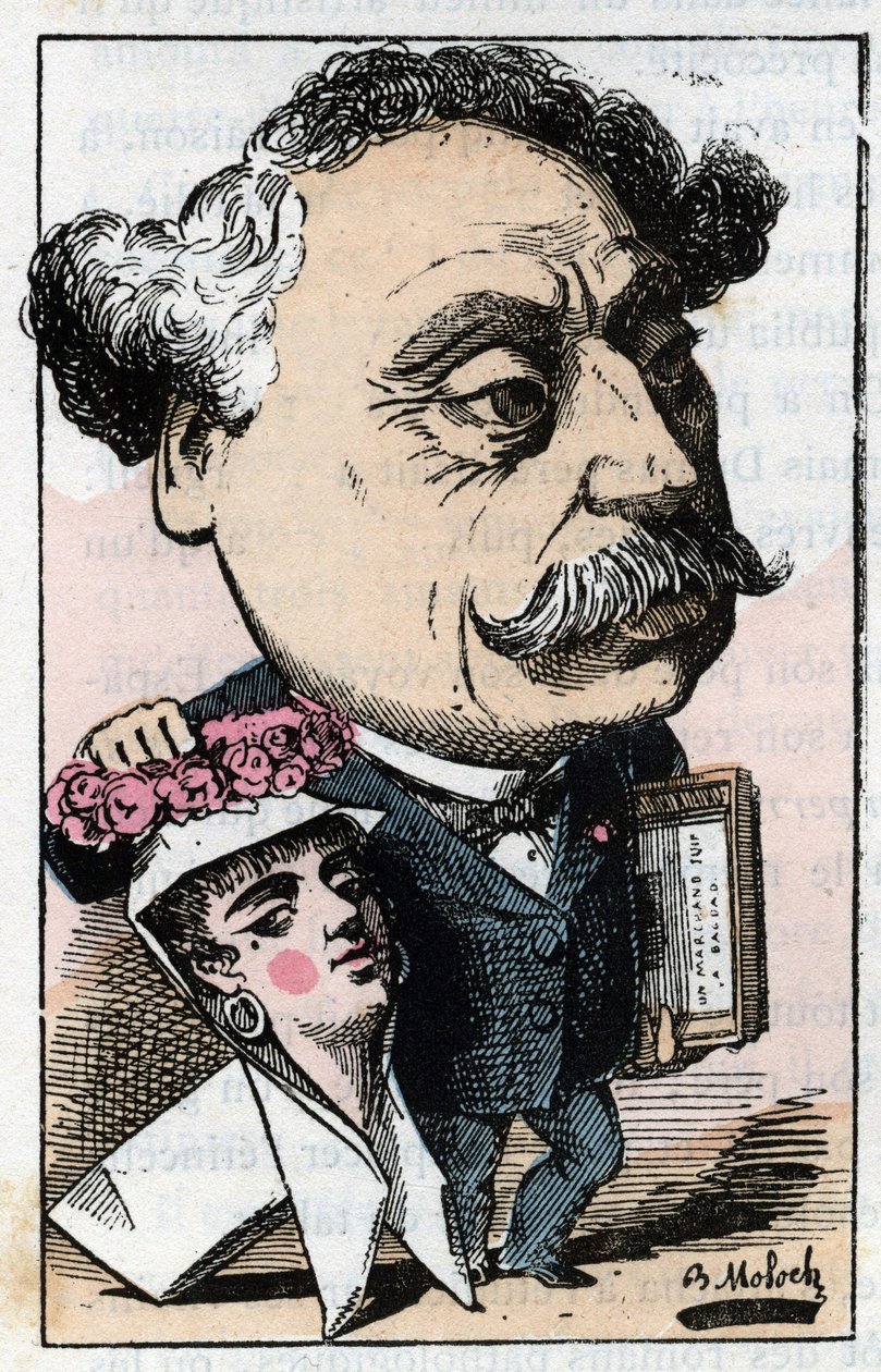 Porträtt av Alexandre Dumas Jr. (1824-1895) fransk författare. av Moloch