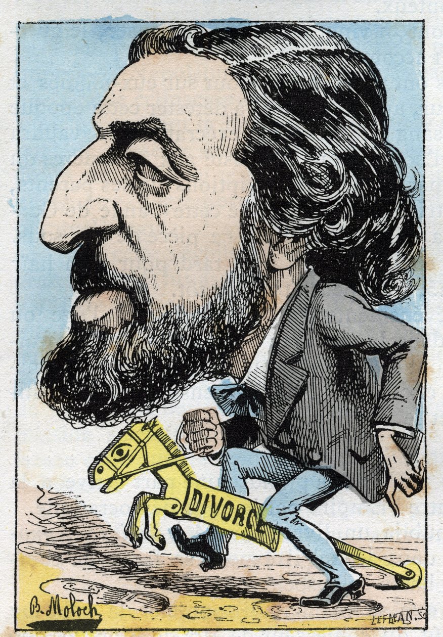Porträtt av Alfred Naquet (1834-1916), fransk politiker av Moloch