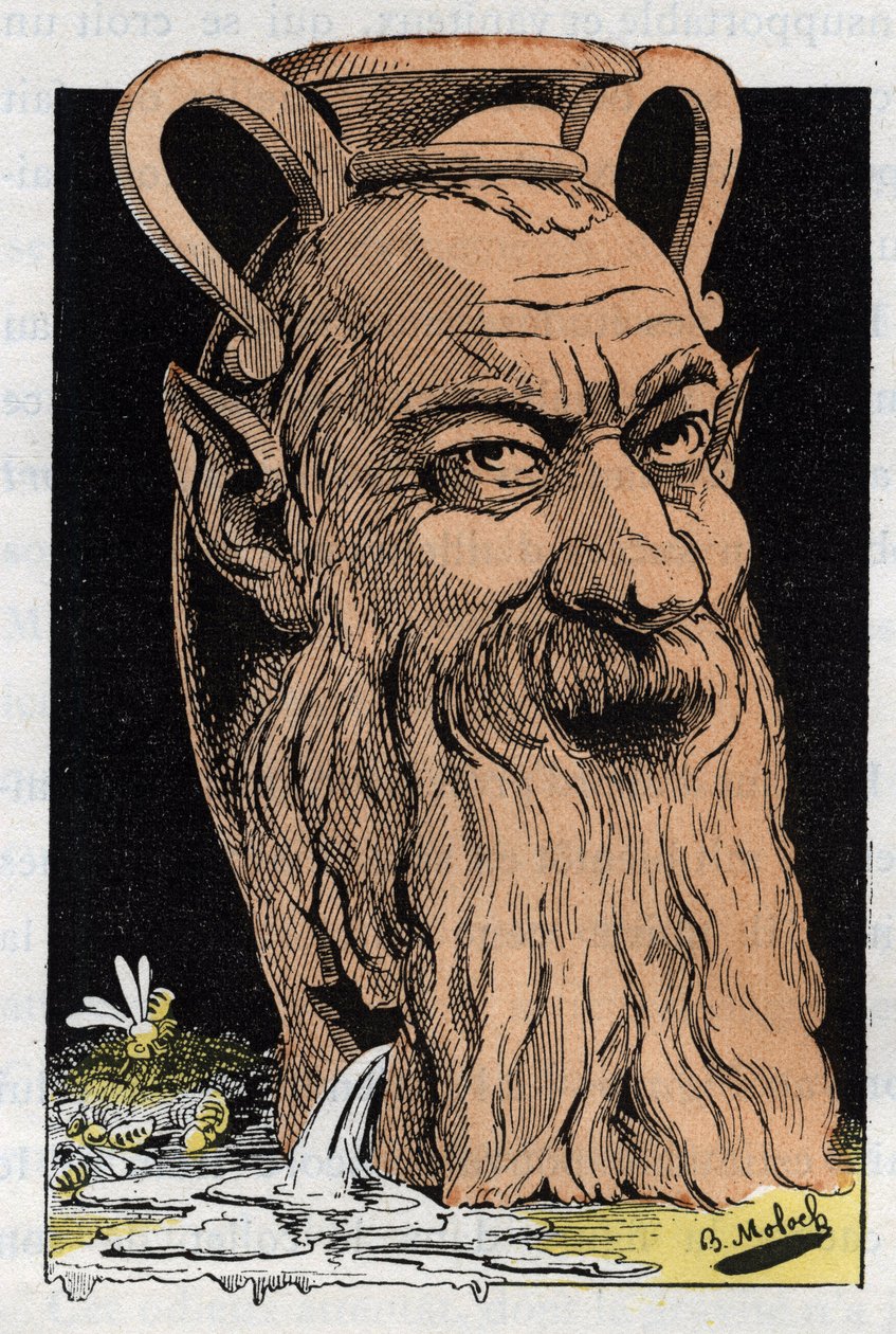 Porträtt av Alphonse Jean-Baptiste (Jean Baptiste) Karr, fransk författare (1808-1890) av Moloch