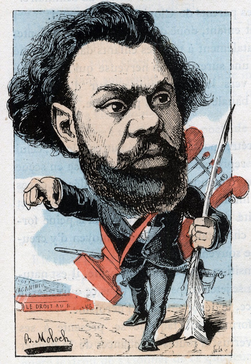 Porträtt av Clovis Hugues (1851-1907), fransk poet och politiker av Moloch