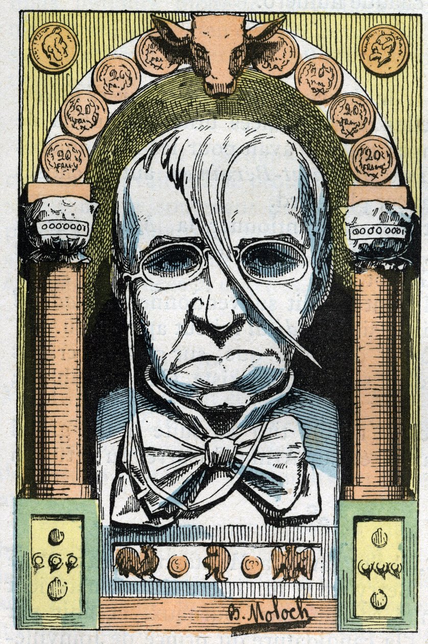 Porträtt av Emile de Girardin, fransk journalist, publicist och politiker 1806-1881 av Moloch