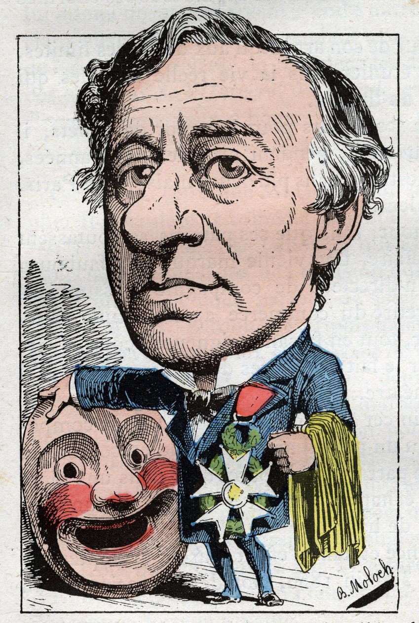 Porträtt av Francois Jules Edmond Got (1822 - 1901) fransk skådespelare av Moloch